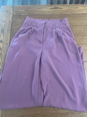 JustFab Dusty Lavender Wide-Leg Trousers